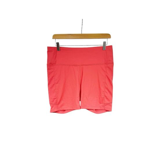 Calia By Carrie Underwood Corral Orange Workout Bike Shorts Womens Large - Picture 1 of 6